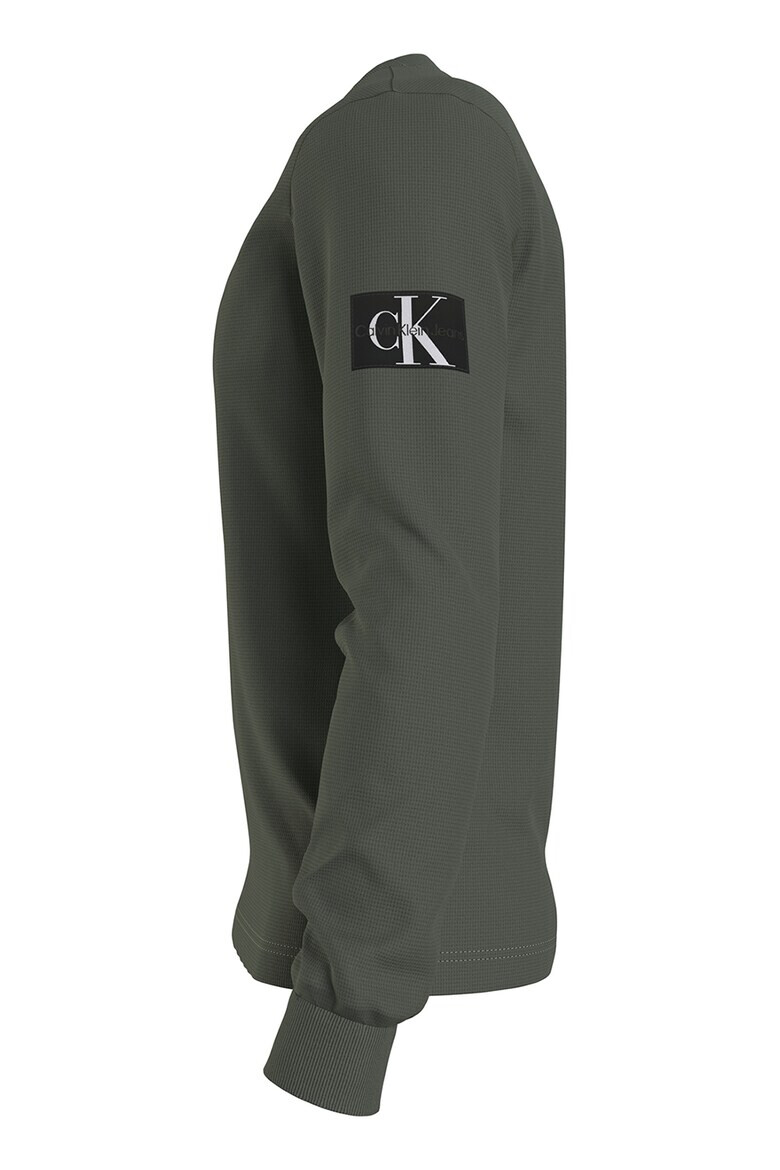 CALVIN KLEIN JEANS Памучна слим блуза - Pepit.bg