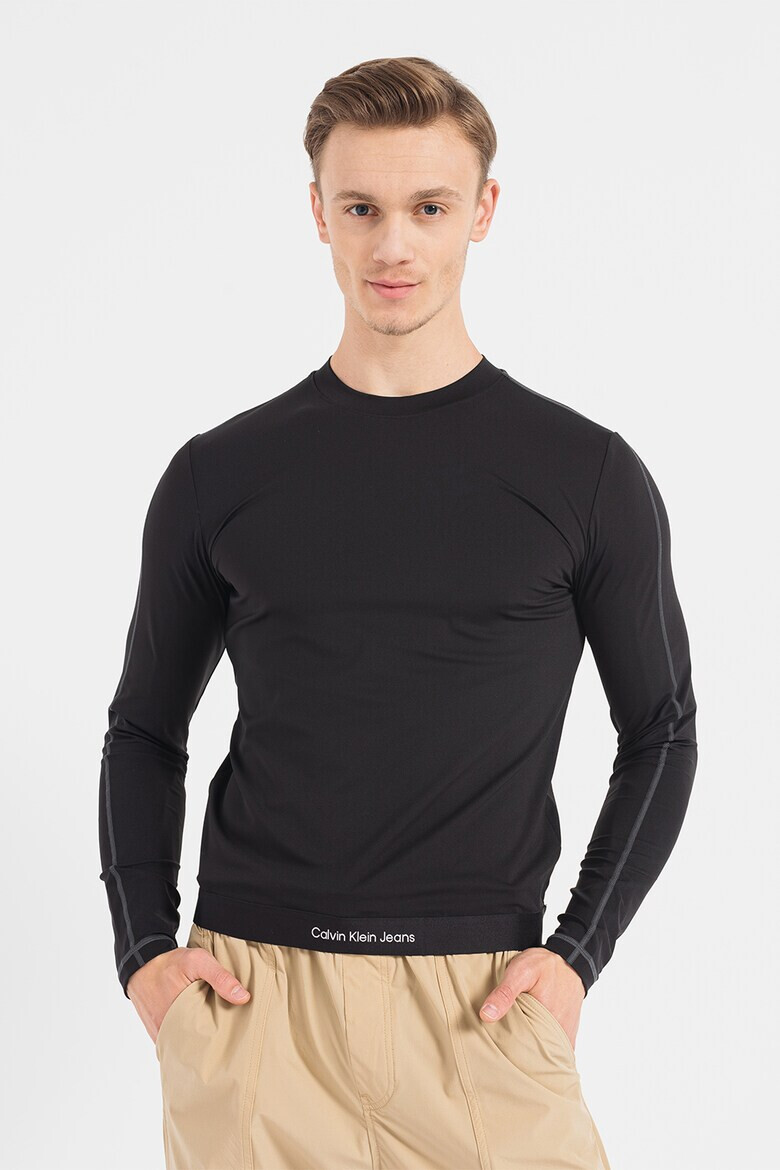 CALVIN KLEIN JEANS Блуза с овално деколте - Pepit.bg