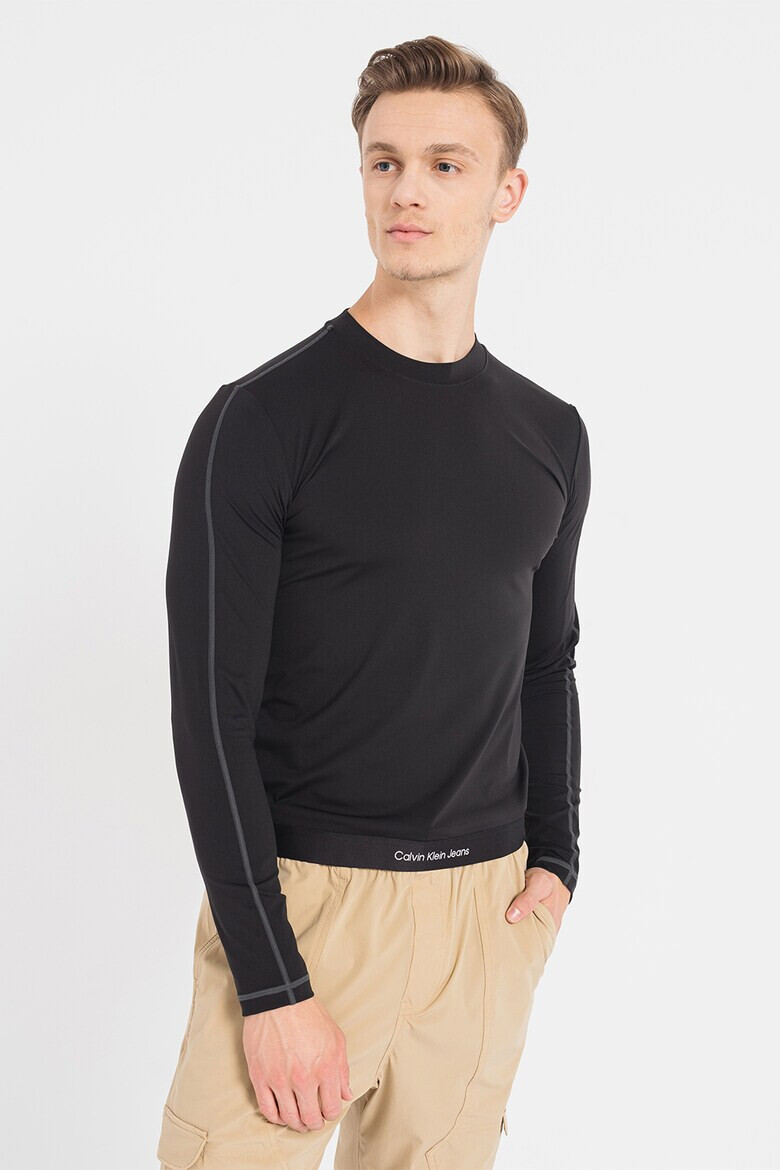 CALVIN KLEIN JEANS Блуза с овално деколте - Pepit.bg