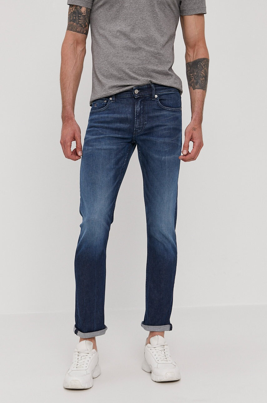 CALVIN KLEIN JEANS Дънки слим - Tъмносив - Pepit.bg