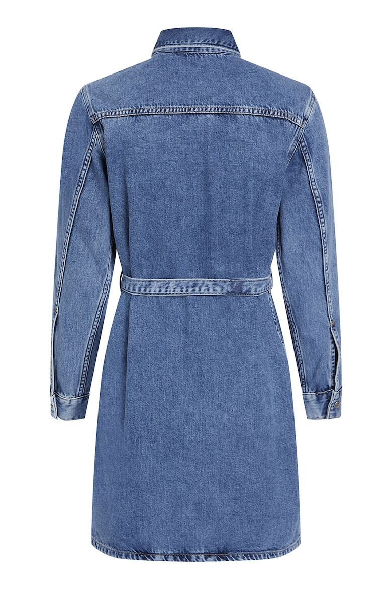 CALVIN KLEIN JEANS Дънкова рокля с колан - Pepit.bg