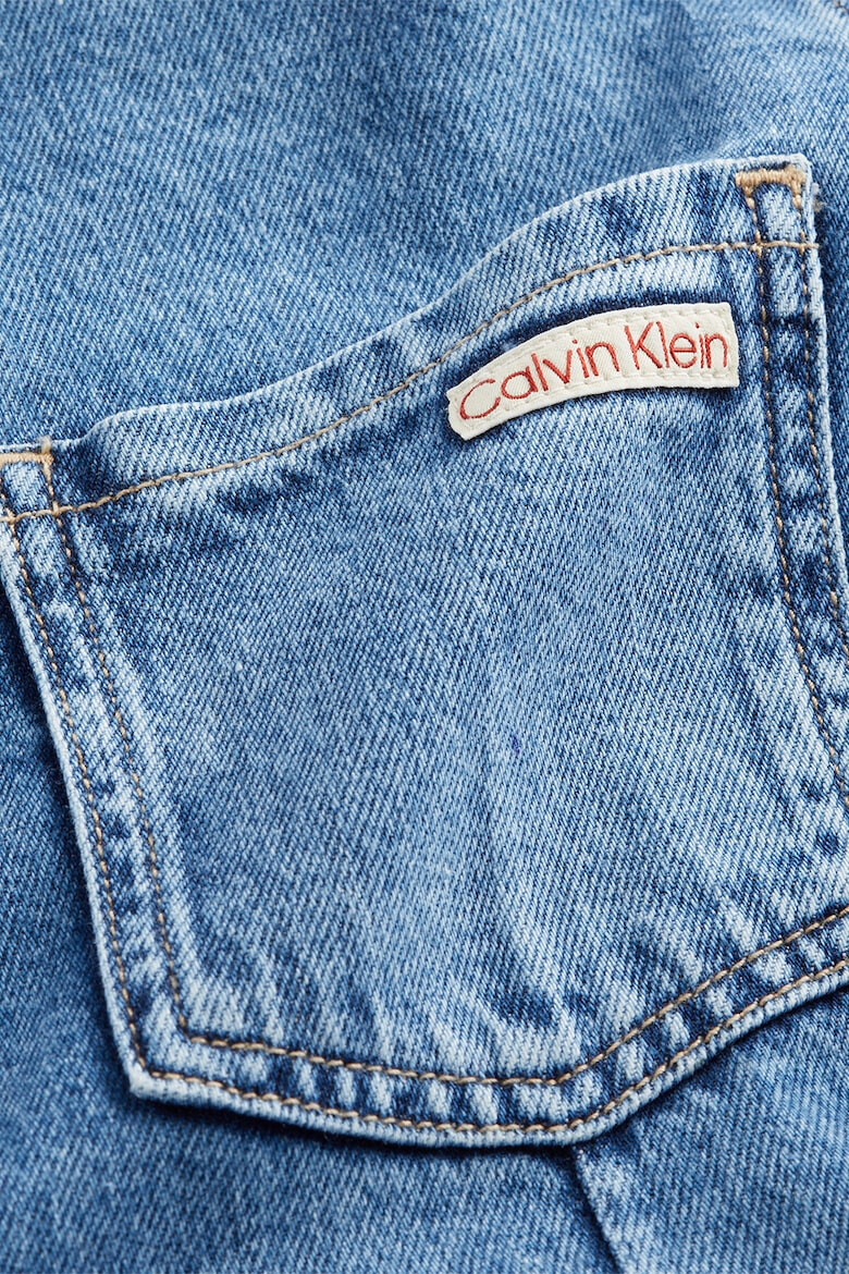 CALVIN KLEIN JEANS Дънкова рокля с колан - Pepit.bg