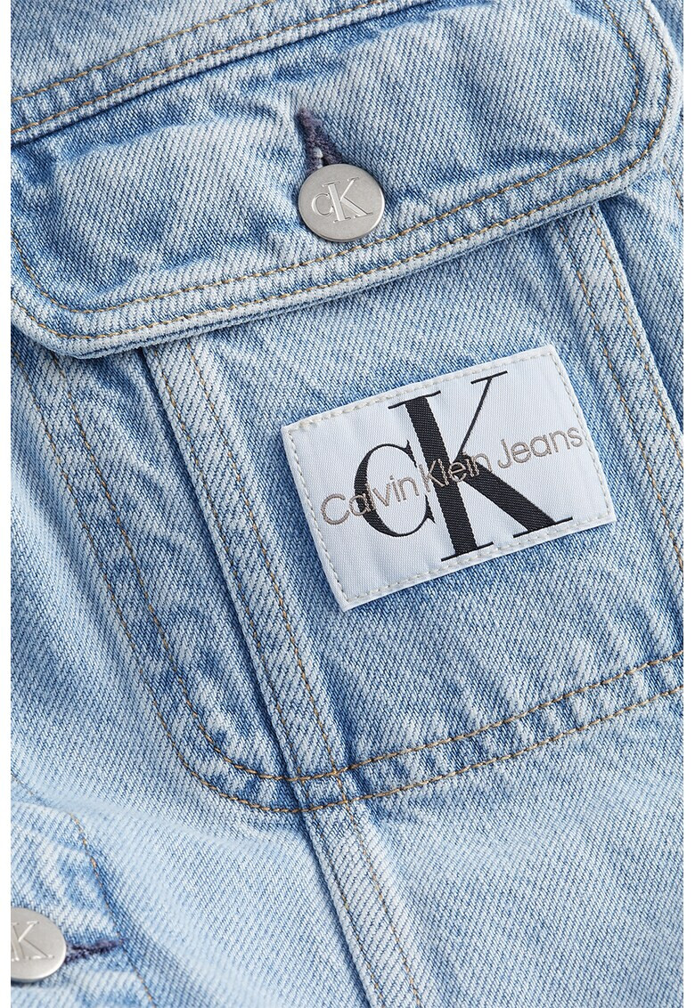 CALVIN KLEIN JEANS Дънково яке със захабен ефект - Pepit.bg