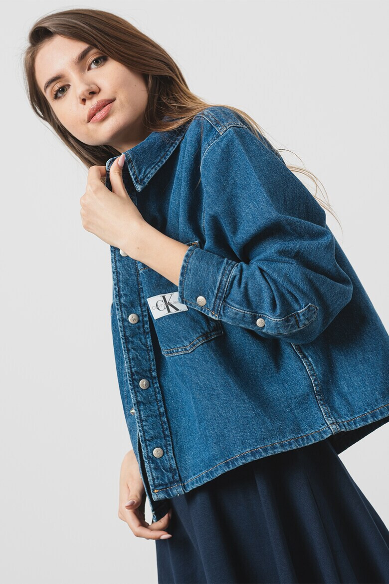 CALVIN KLEIN JEANS Яке от деним с лого - Pepit.bg