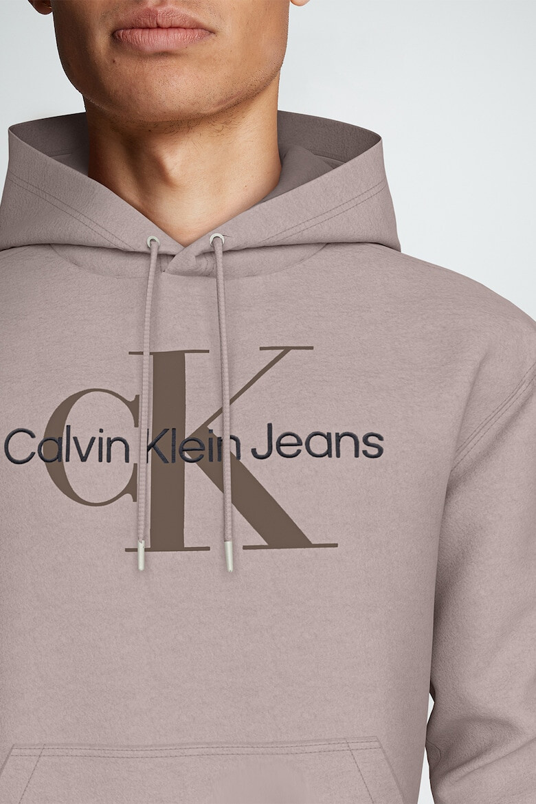 CALVIN KLEIN JEANS Худи от органичен памук с контрастно лого - Pepit.bg