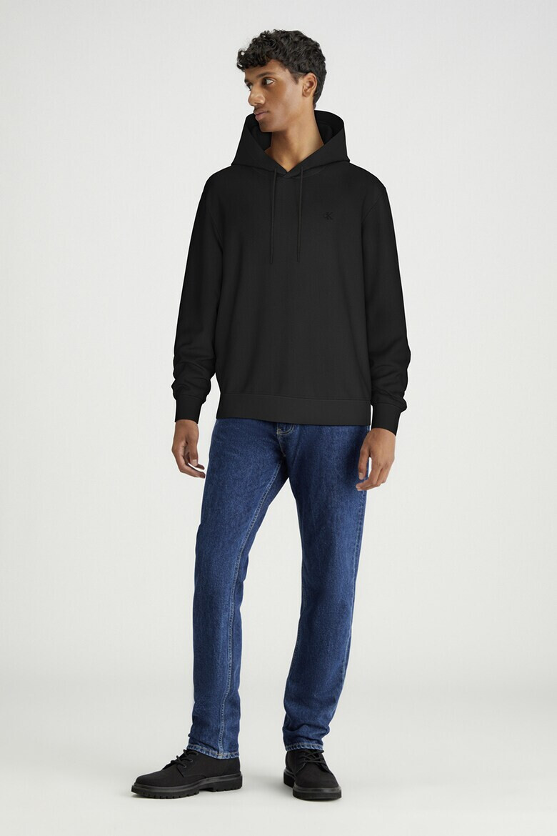 CALVIN KLEIN JEANS Худи с графика - Черен/Тюркоаз - Pepit.bg