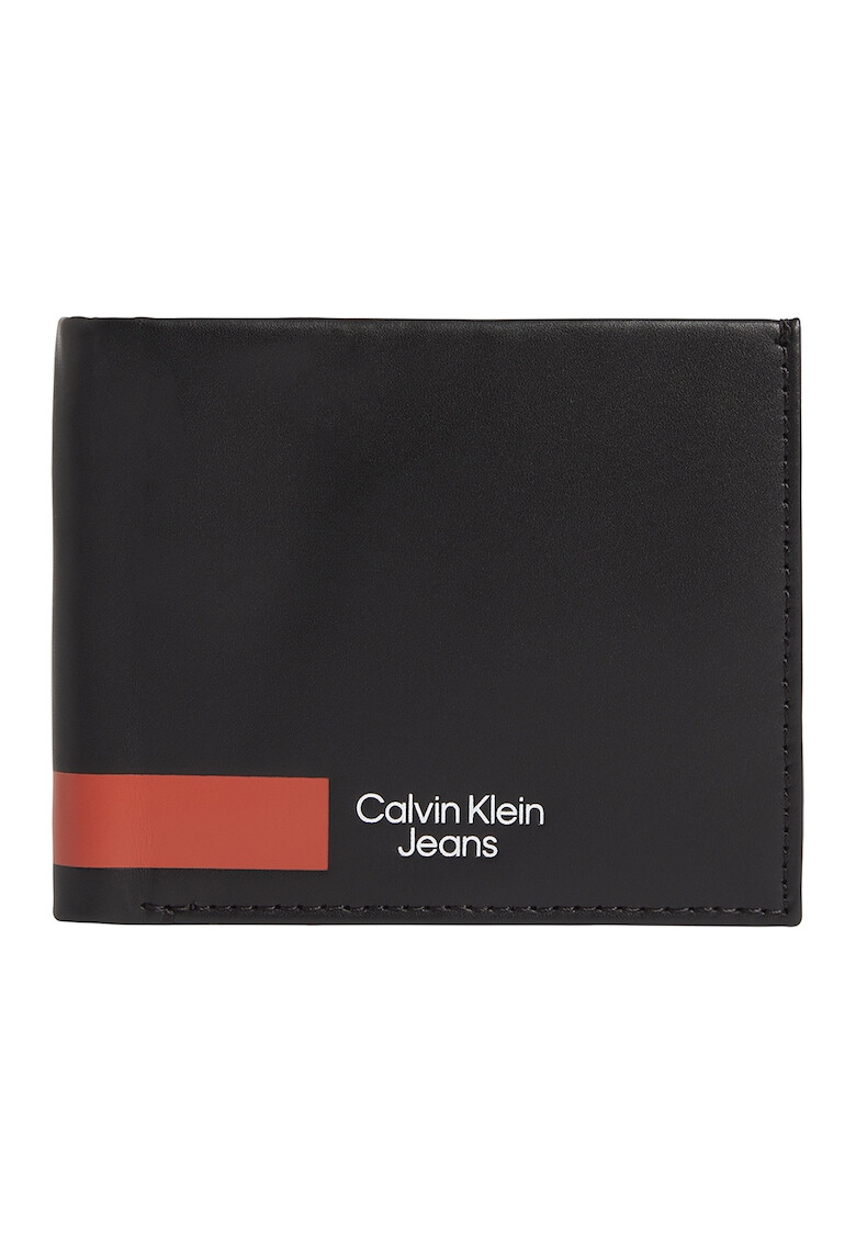 CALVIN KLEIN JEANS Кожен портфейл с двойно прегъване и лого - Pepit.bg