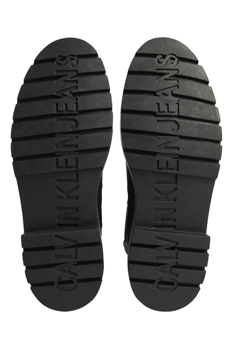 CALVIN KLEIN JEANS Кожени боти Chelsea с еластични елементи - Pepit.bg