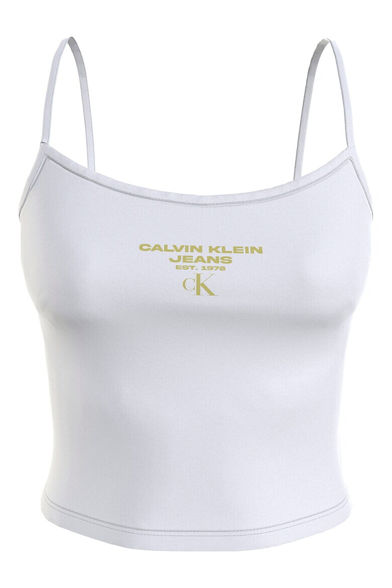 CALVIN KLEIN JEANS Къс топ с лого - Pepit.bg