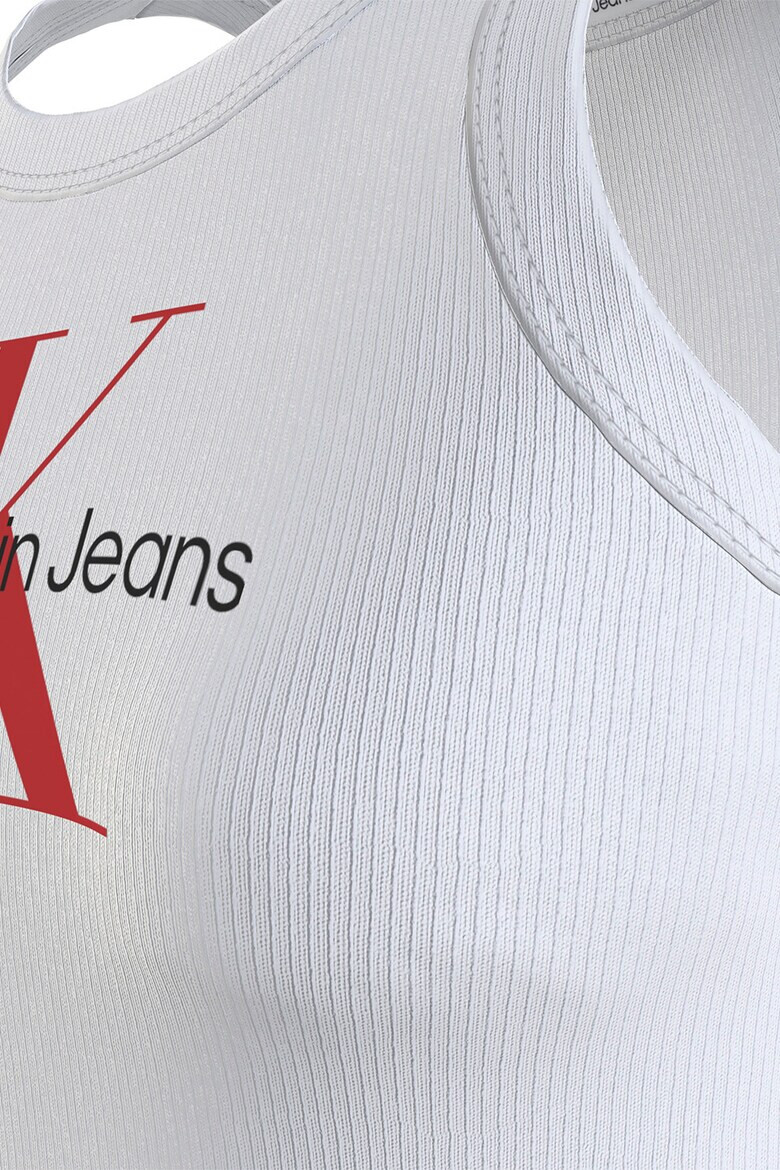 CALVIN KLEIN JEANS Къс топ с лого - Pepit.bg