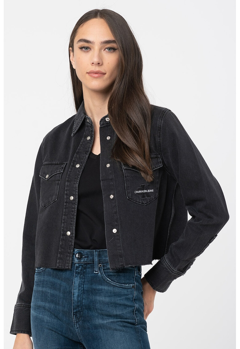 CALVIN KLEIN JEANS Къса дънкова риза - Pepit.bg