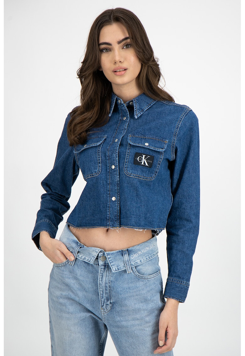 CALVIN KLEIN JEANS Къса риза от деним - Pepit.bg