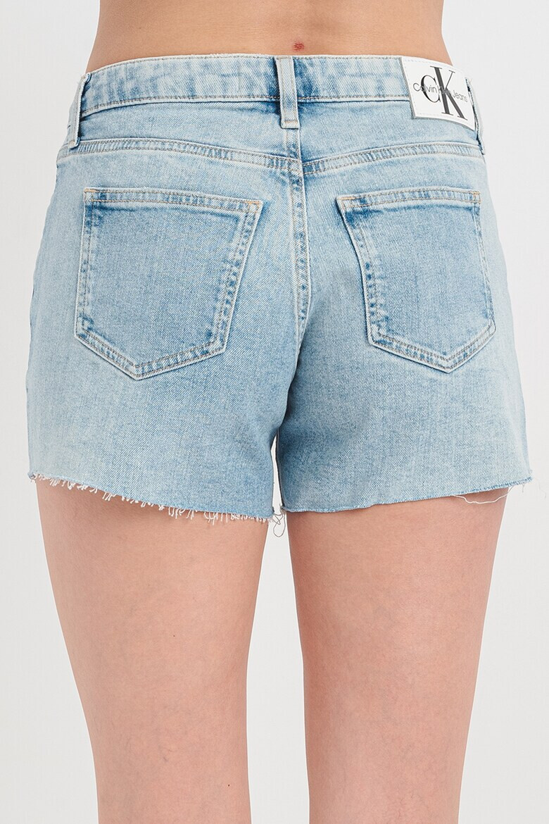 CALVIN KLEIN JEANS Къси слим дънки - Пастелносин - Pepit.bg