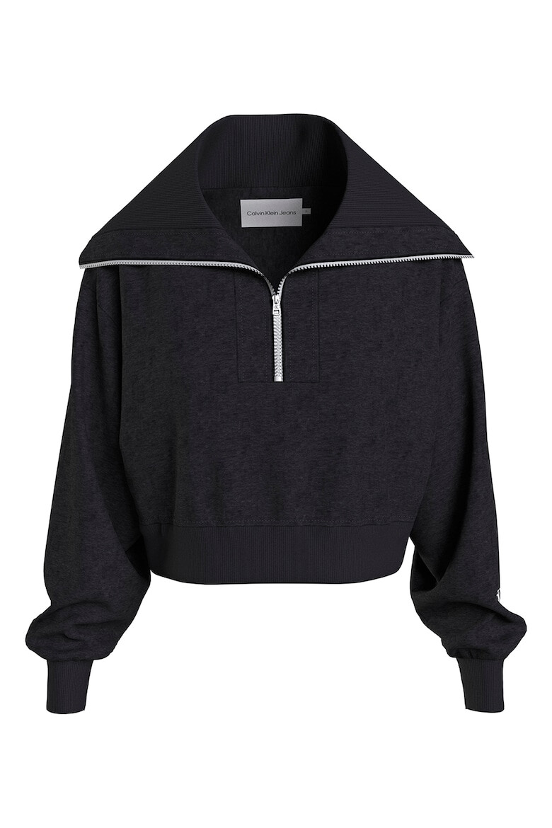 CALVIN KLEIN JEANS Късо худи с къс цип - Pepit.bg