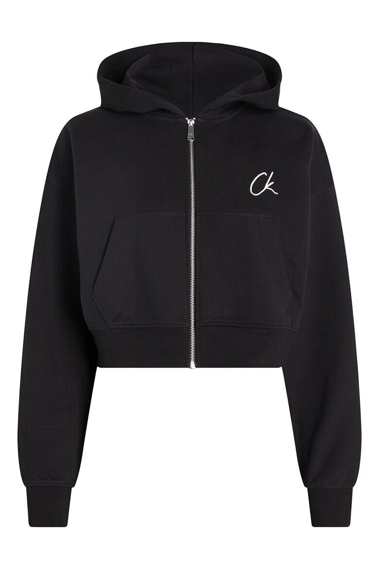 CALVIN KLEIN JEANS Късо худи с цип - Pepit.bg