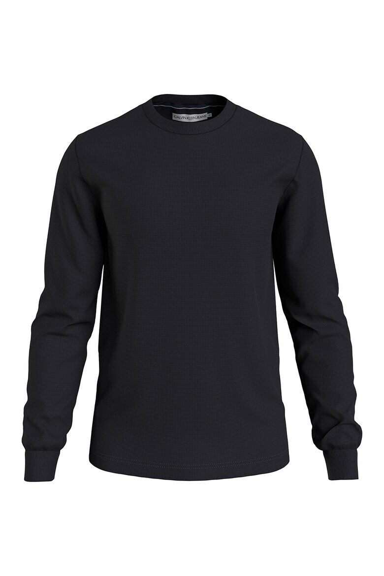 CALVIN KLEIN JEANS Памучна слим блуза - Pepit.bg