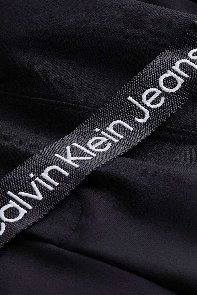 CALVIN KLEIN JEANS Панталон с висока талия и цепки отпред - Pepit.bg