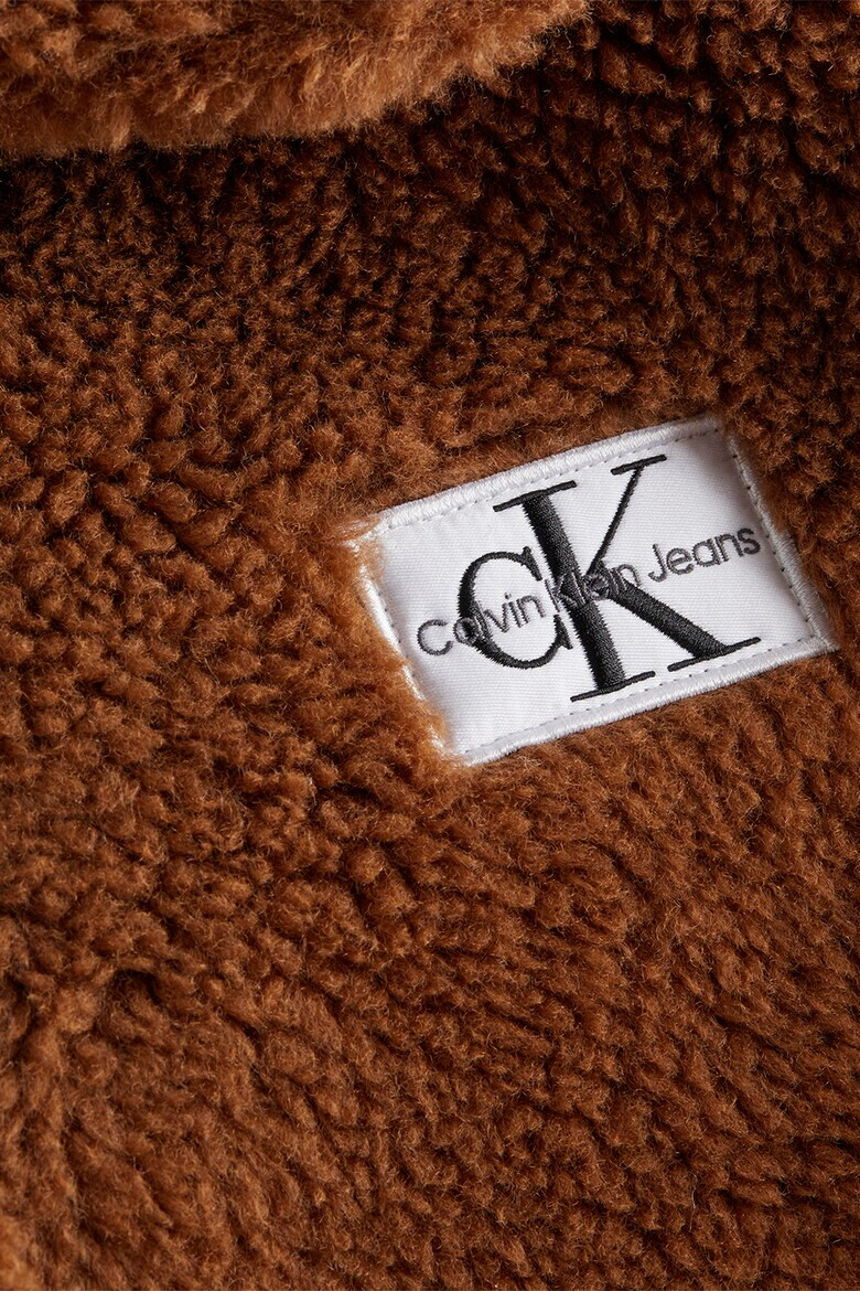 CALVIN KLEIN JEANS Плюшено яке с лого - Pepit.bg
