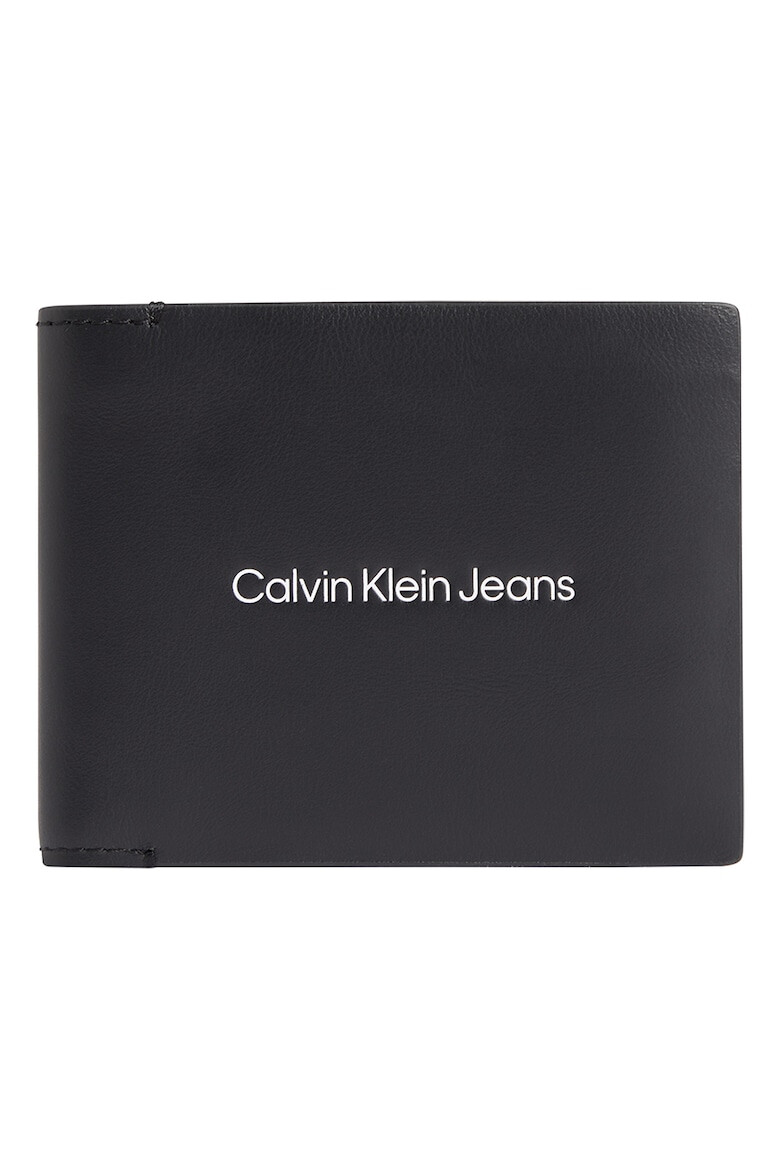 CALVIN KLEIN JEANS Портфейл от кожа с лого - Pepit.bg