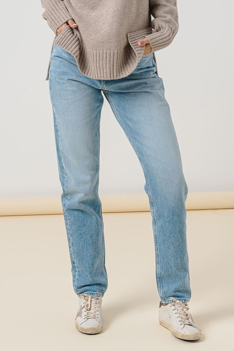 CALVIN KLEIN JEANS Прави дънки деграде - Светлосин меланж - Pepit.bg