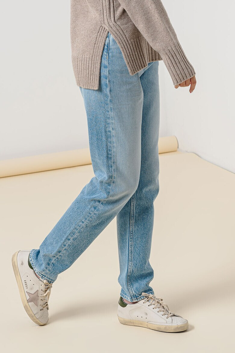 CALVIN KLEIN JEANS Прави дънки деграде - Светлосин меланж - Pepit.bg