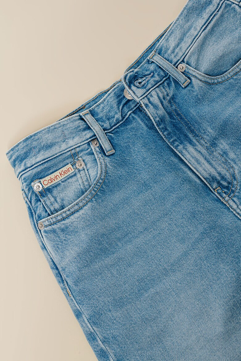 CALVIN KLEIN JEANS Прави дънки деграде - Светлосин меланж - Pepit.bg
