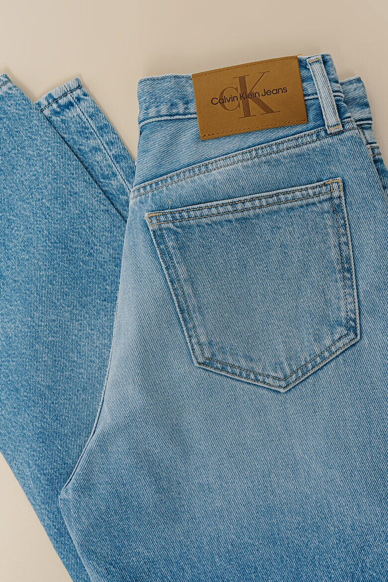 CALVIN KLEIN JEANS Прави дънки деграде - Светлосин меланж - Pepit.bg