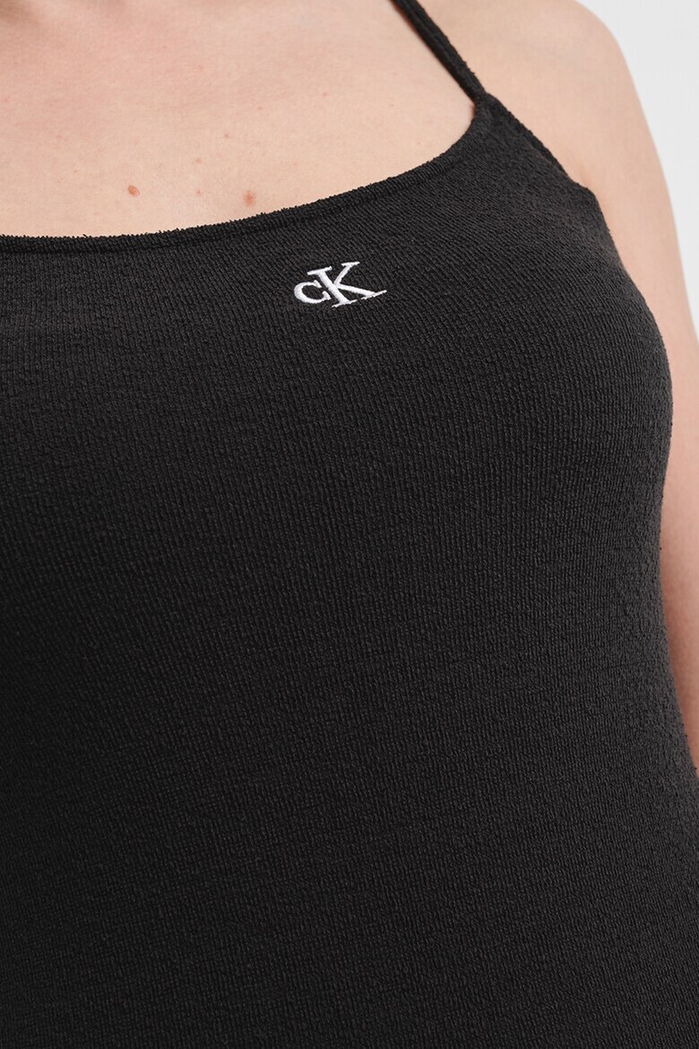 CALVIN KLEIN JEANS Прилепнала рокля - Антрацитно сиво - Pepit.bg