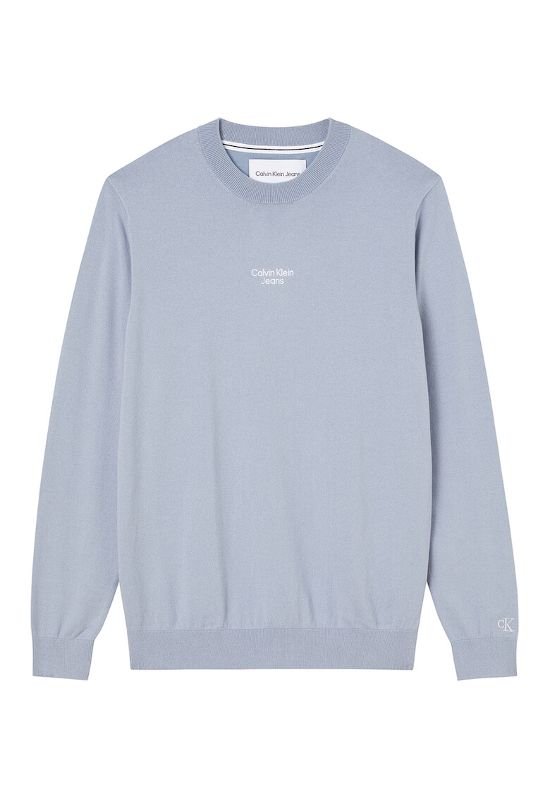 CALVIN KLEIN JEANS Пуловер с бродирано лого - Pepit.bg