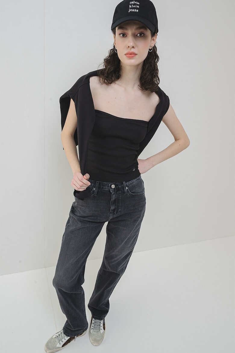 CALVIN KLEIN JEANS Рипсен топ - Pepit.bg