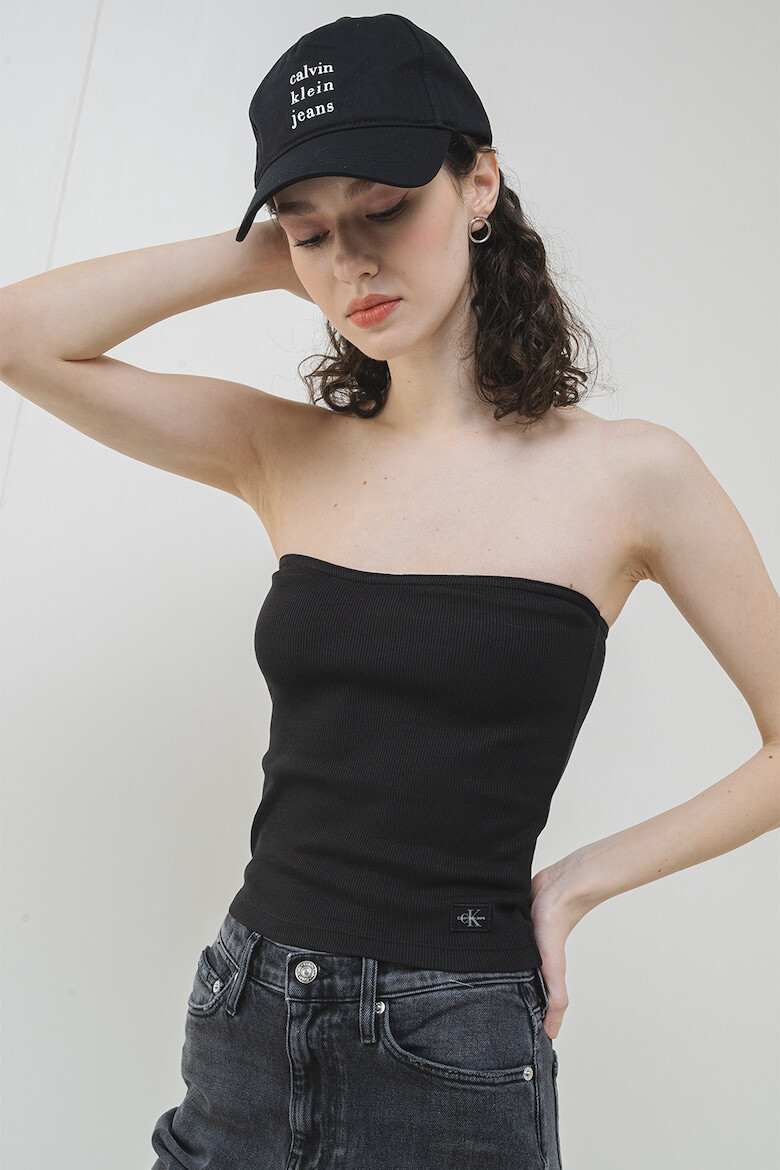 CALVIN KLEIN JEANS Рипсен топ - Pepit.bg