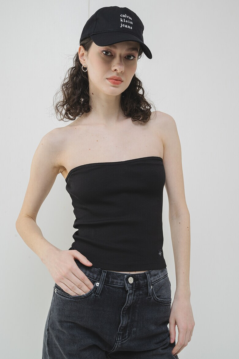 CALVIN KLEIN JEANS Рипсен топ - Pepit.bg