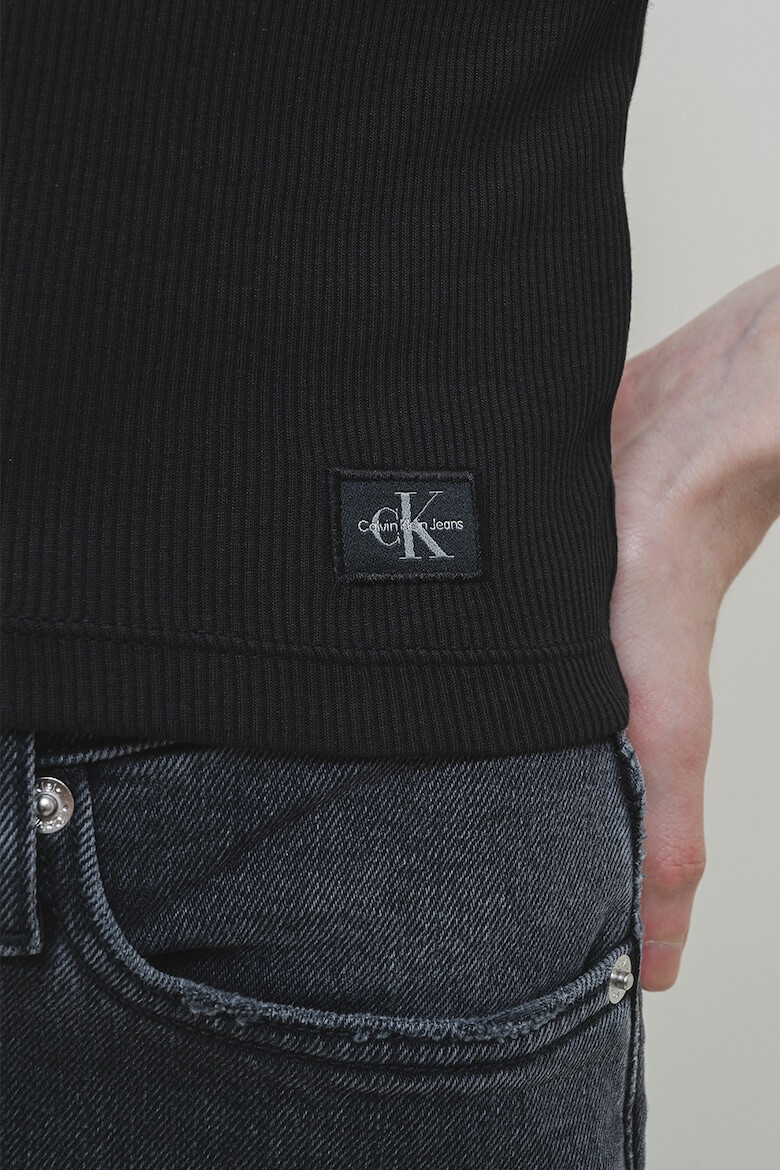 CALVIN KLEIN JEANS Рипсен топ - Pepit.bg