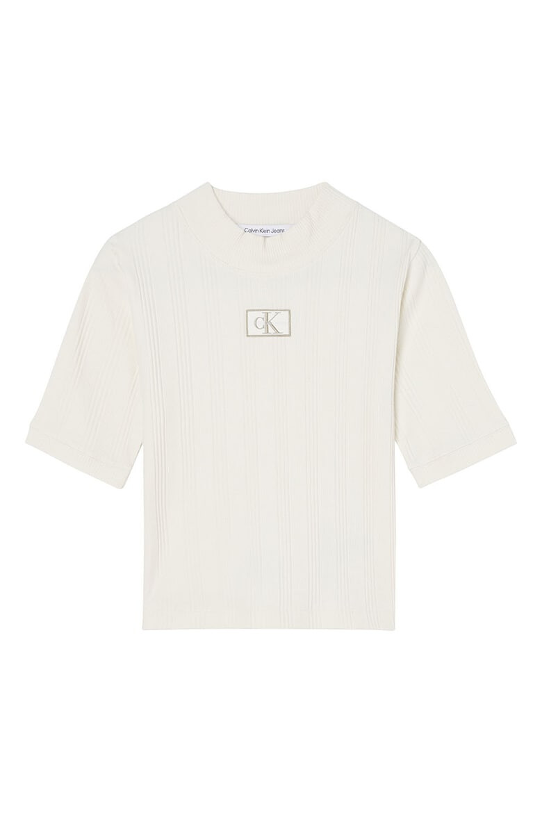 CALVIN KLEIN JEANS Рипсена слим тениска - Pepit.bg