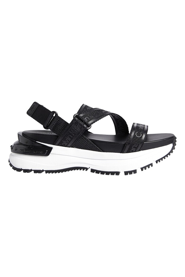 CALVIN KLEIN JEANS Сандали с равна платформа и лого - Pepit.bg