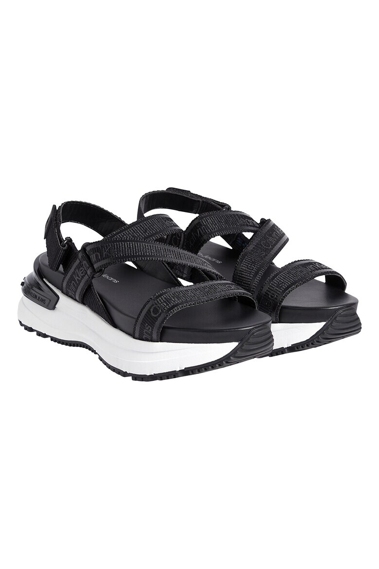 CALVIN KLEIN JEANS Сандали с равна платформа и лого - Pepit.bg