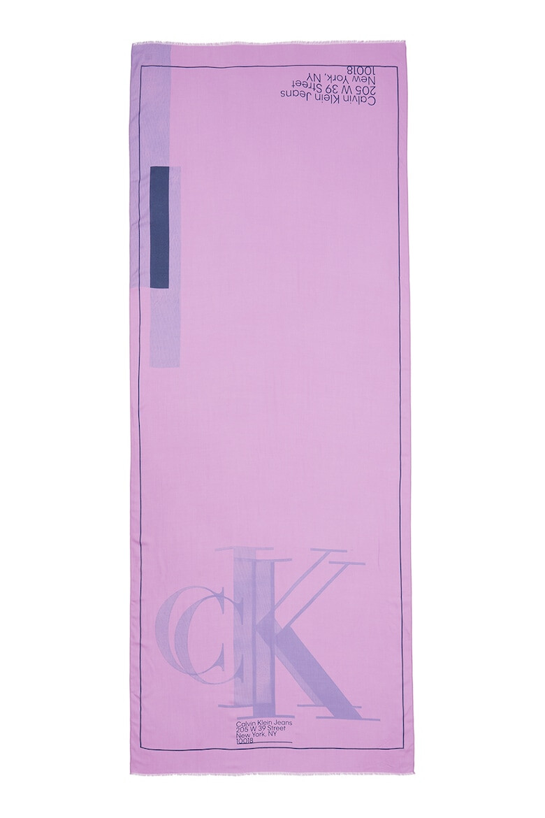CALVIN KLEIN JEANS Шал с модал с лого - Pepit.bg