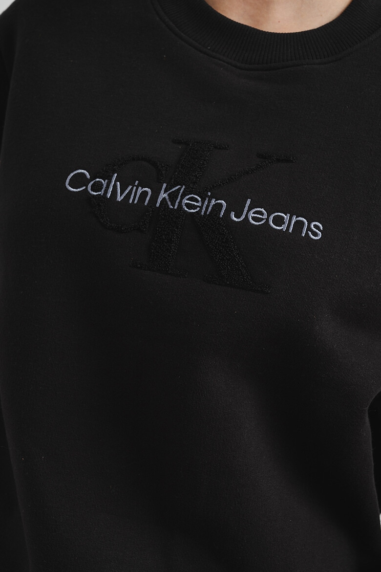 CALVIN KLEIN JEANS Суитшърт от органичен памук с бродирано лого - Pepit.bg