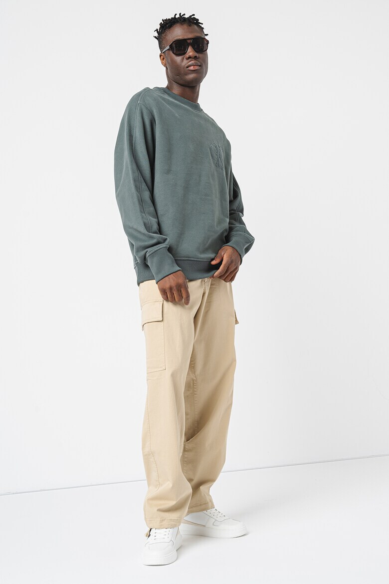 CALVIN KLEIN JEANS Суитшърт с бродирано лого - Pepit.bg