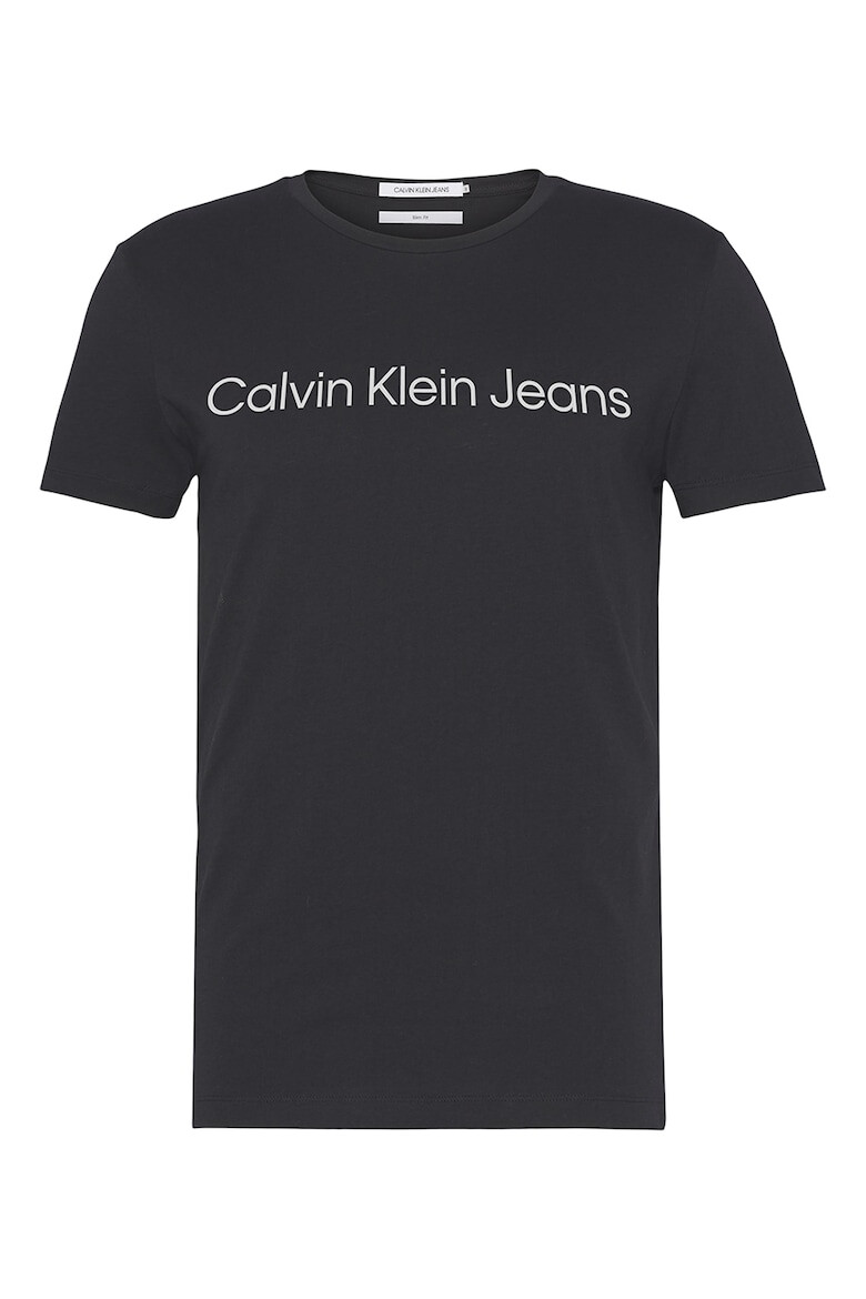 CALVIN KLEIN JEANS Тениска с овално деколте и лого - Pepit.bg