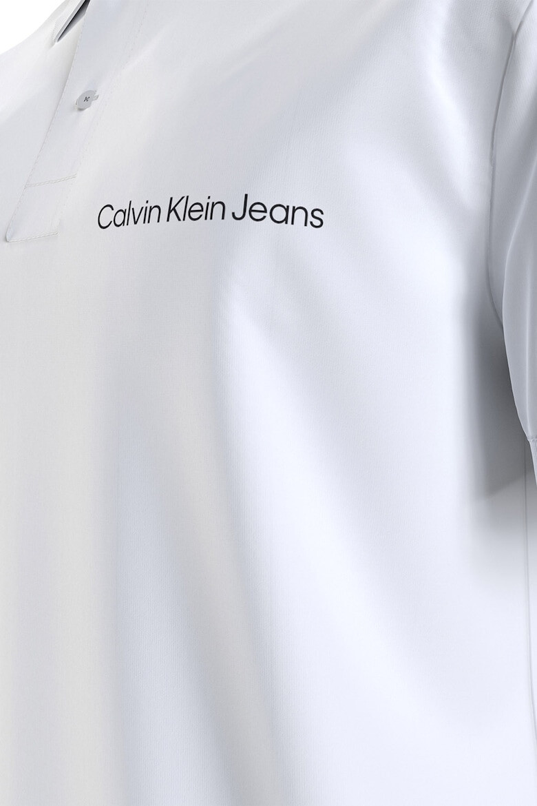 CALVIN KLEIN JEANS Тениска слим с яка - Pepit.bg