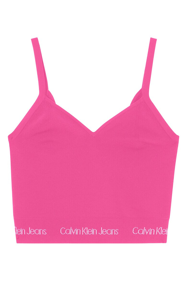 CALVIN KLEIN JEANS Топ с шпиц - Pepit.bg