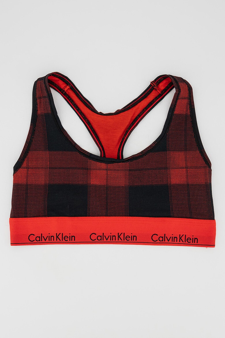 CALVIN KLEIN Карирано бюстие и танга - Pepit.bg