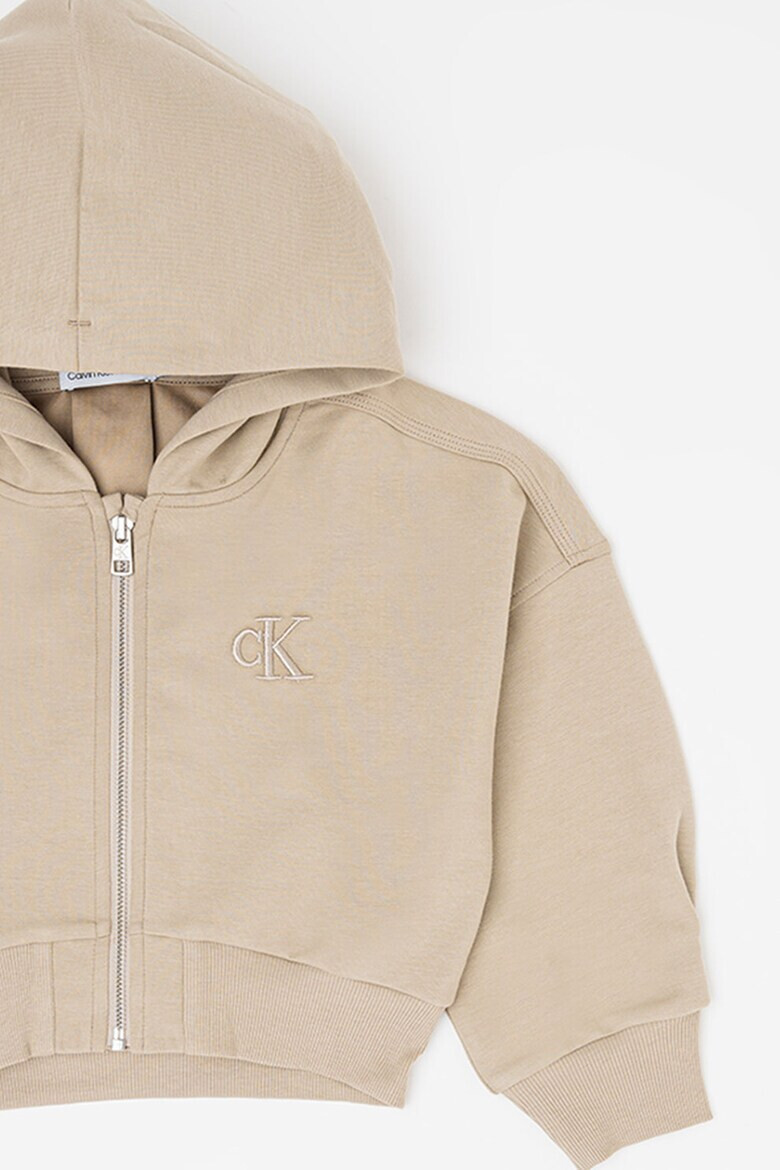 CALVIN KLEIN Худи с цип и лого - Pepit.bg