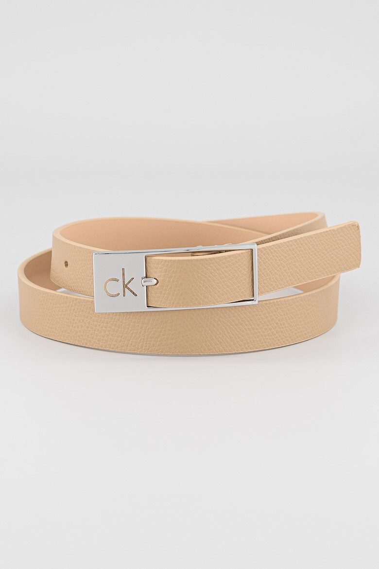 CALVIN KLEIN Кожен колан с релеф - Pepit.bg