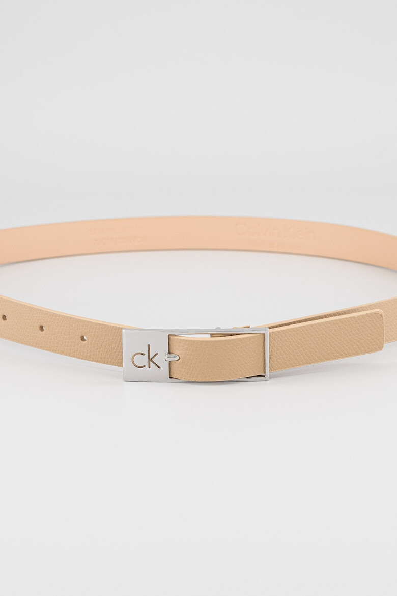 CALVIN KLEIN Кожен колан с релеф - Pepit.bg