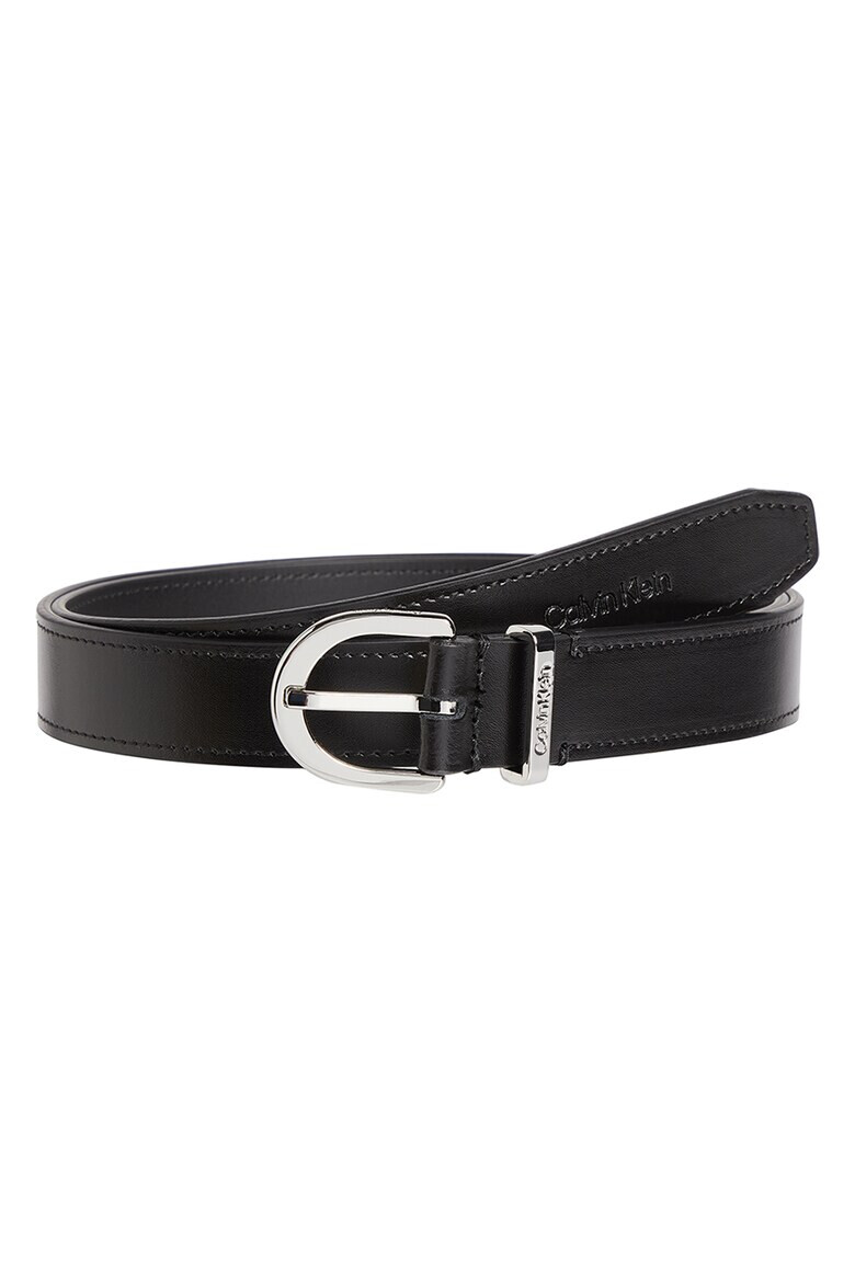 CALVIN KLEIN Кожен колан с релефно лого - Pepit.bg