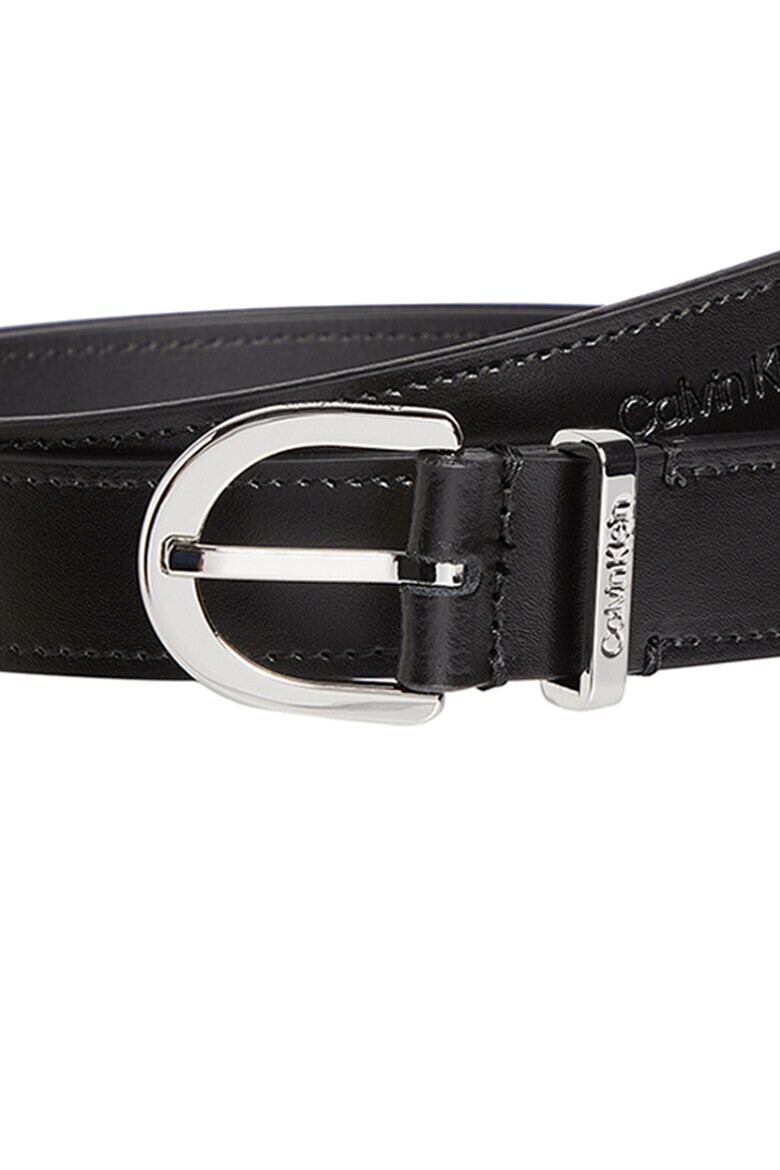 CALVIN KLEIN Кожен колан с релефно лого - Pepit.bg