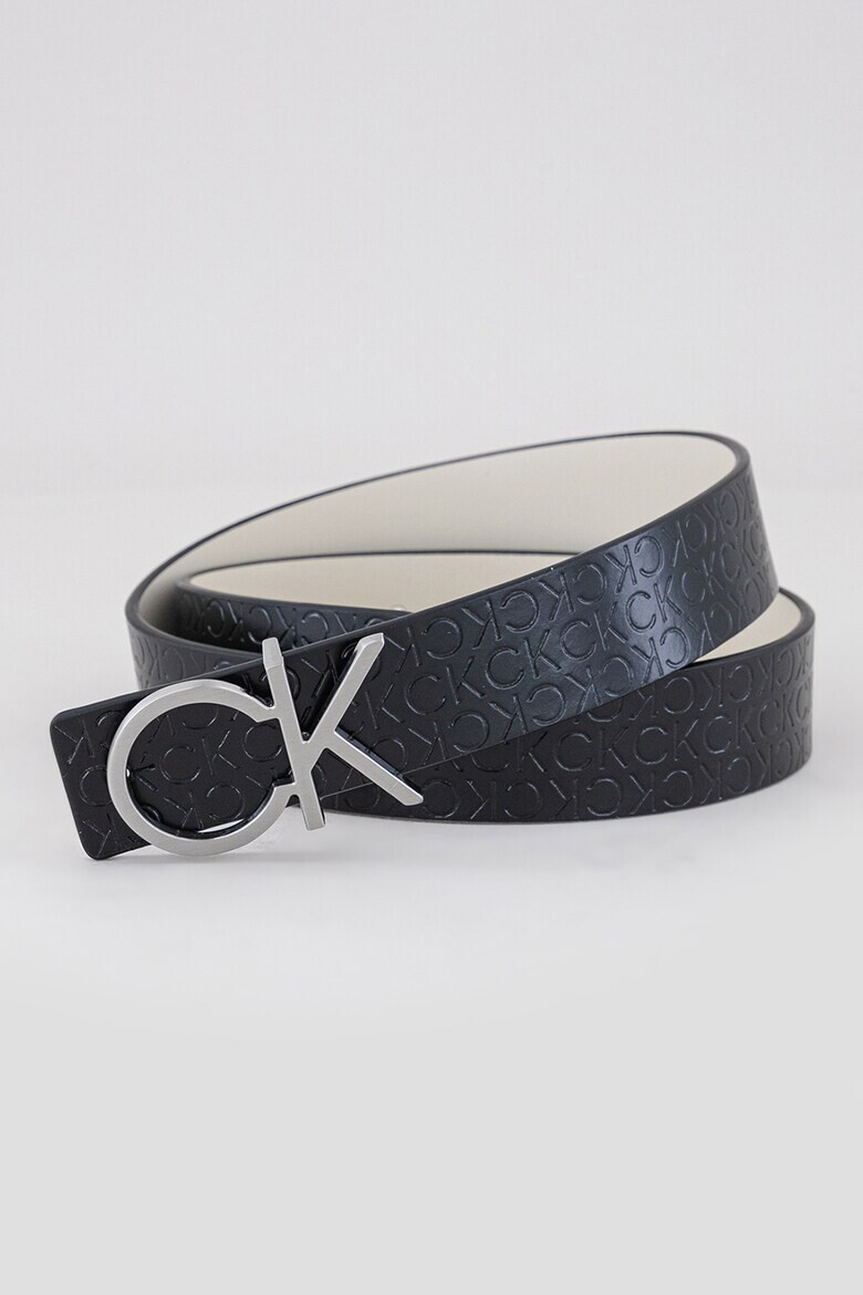 CALVIN KLEIN Кожен колан с релефно лого - Pepit.bg