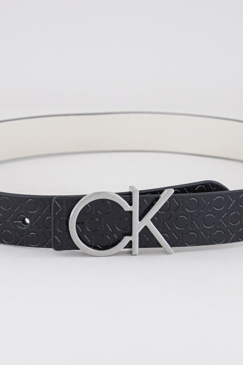 CALVIN KLEIN Кожен колан с релефно лого - Pepit.bg